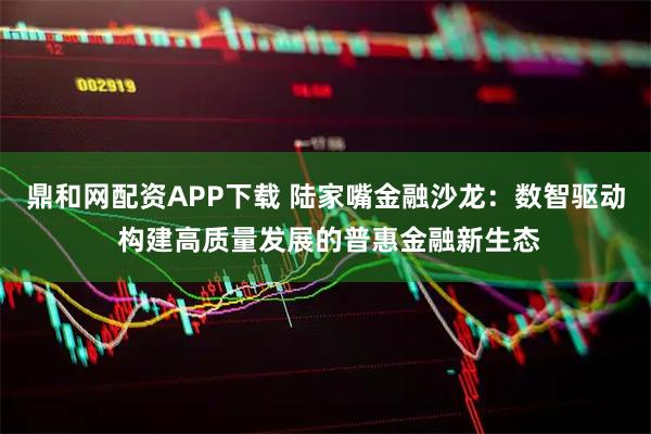 鼎和网配资APP下载 陆家嘴金融沙龙：数智驱动 构建高质量发展的普惠金融新生态